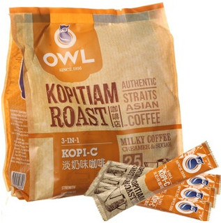 OWL 猫头鹰 3合1淡奶味即溶咖啡 500g *4件