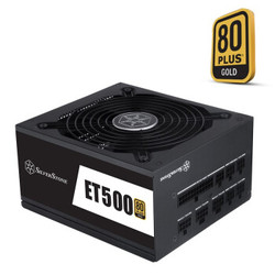 SILVERSTONE 银欣 额定500W ET500-MG ATX电源（80Plus金牌全模组）