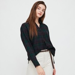 UNIQLO 优衣库 432621 女士半开领衬衫