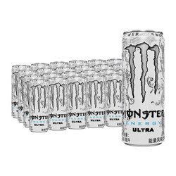 Monster Ultra魔爪超越 无糖 能量风味饮料 维生素功能饮料 330ml*24罐 整箱装 可口可乐公司出品 *2件