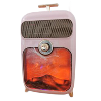 格库（GRECOOK）取暖器 小太阳速热火焰1500W 粉红色