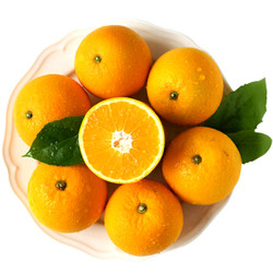 重庆奉节脐橙 纽荷尔橙子 5kg 单果200-260g+广西荔浦沙糖桔砂糖橘 甜橘子500g*2件+凑单品