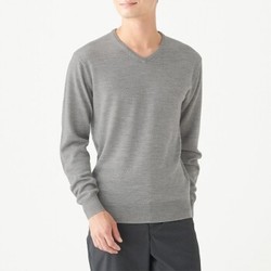 MUJI 无印良品 M9AA022 男士羊毛衫