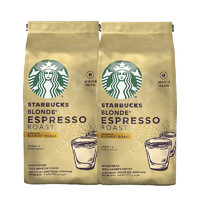 Starbucks星巴克咖啡家享浓缩烘焙咖啡豆中度深度烘焙200g*2包