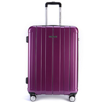 AMERICAN TOURISTER 美旅 COLBY系列双杆万向轮TSA海关锁竖条纹拉链拉杆箱BJ9 紫色 20英寸