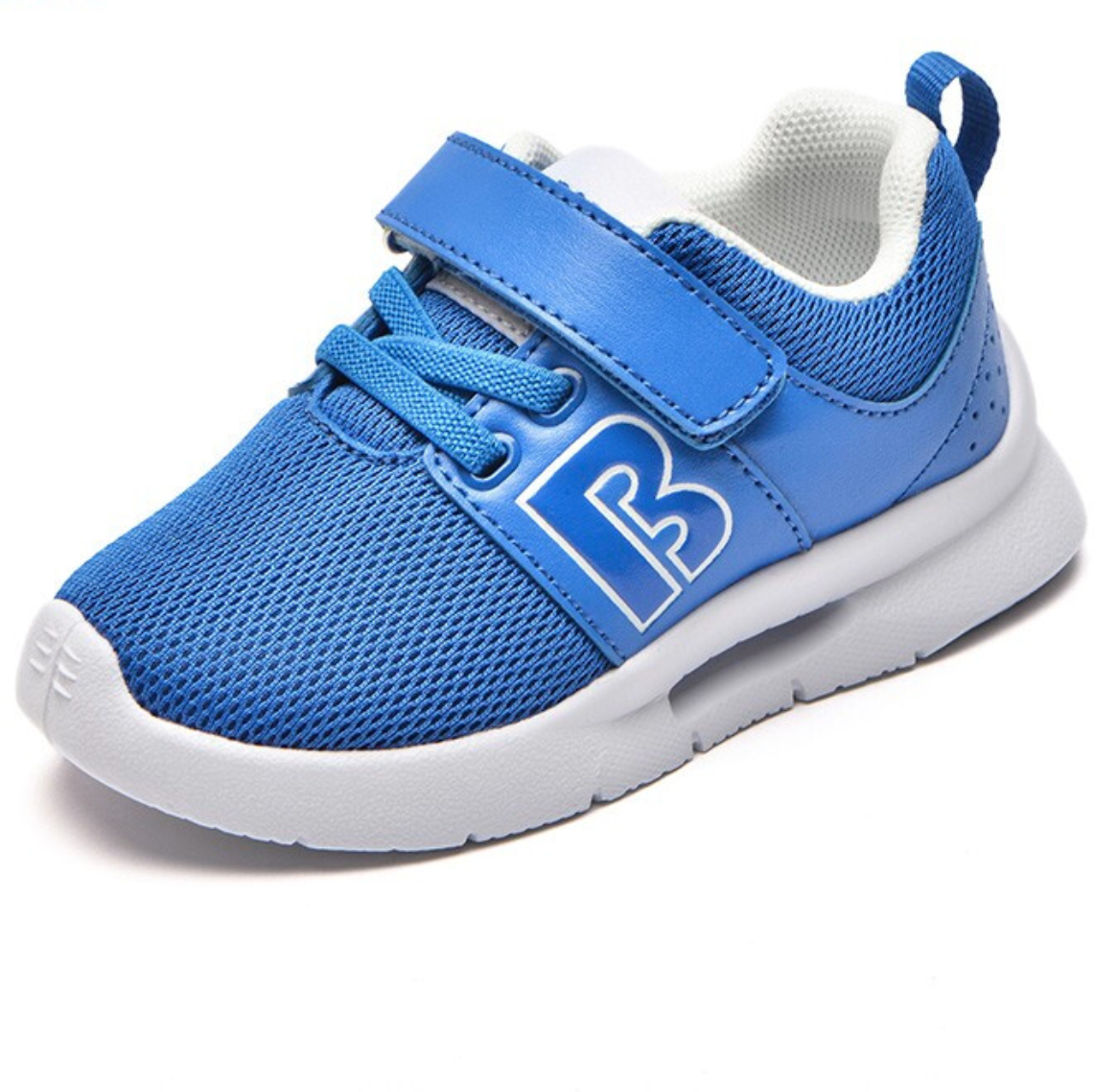 bobdog 巴布豆 儿童网面休闲运动鞋 91541065 蓝色 23码(内长14.5cm)