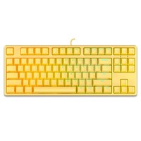 ikbc F400 87键 有线机械键盘 黄色 RGB 静音红轴