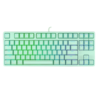 ikbc F400 87键 有线机械键盘 绿色 RGB 青轴
