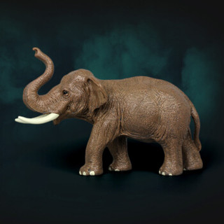 Mechile动物模型仿真模型野生动物园儿童玩具套装摆件儿童新年礼物 实心大象