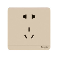 Schneider Electric 施耐德电气 五孔插座 薄暮金