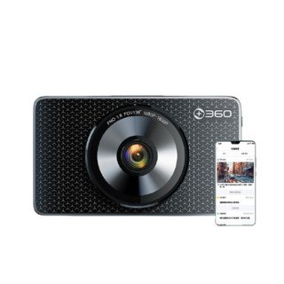 360 G600 行车记录仪 单镜头 64G卡 升级4G版 黑色