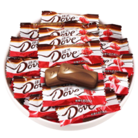 Dove/德芙丝滑牛奶巧克力4.5g散装500g结婚庆喜糖零食年货礼包