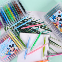 迪士尼（Disney）48色双头水彩笔 儿童软头彩色勾线笔 迪士尼米妮系列绘画彩笔 48支/盒 红色