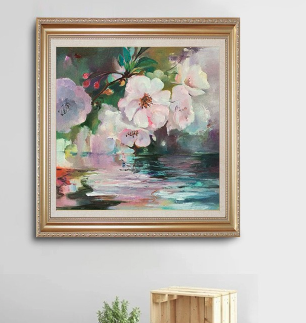 魏盼盼原创作品 花开 布面油画客厅装饰画背景墙壁画多少钱 什么值得买 魏盼盼原创作品 花开 布面油画客厅装饰画背景墙壁画多少钱 什么值得买