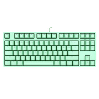 ikbc C200 87键 有线机械键盘 绿色 Cherry茶轴 无光