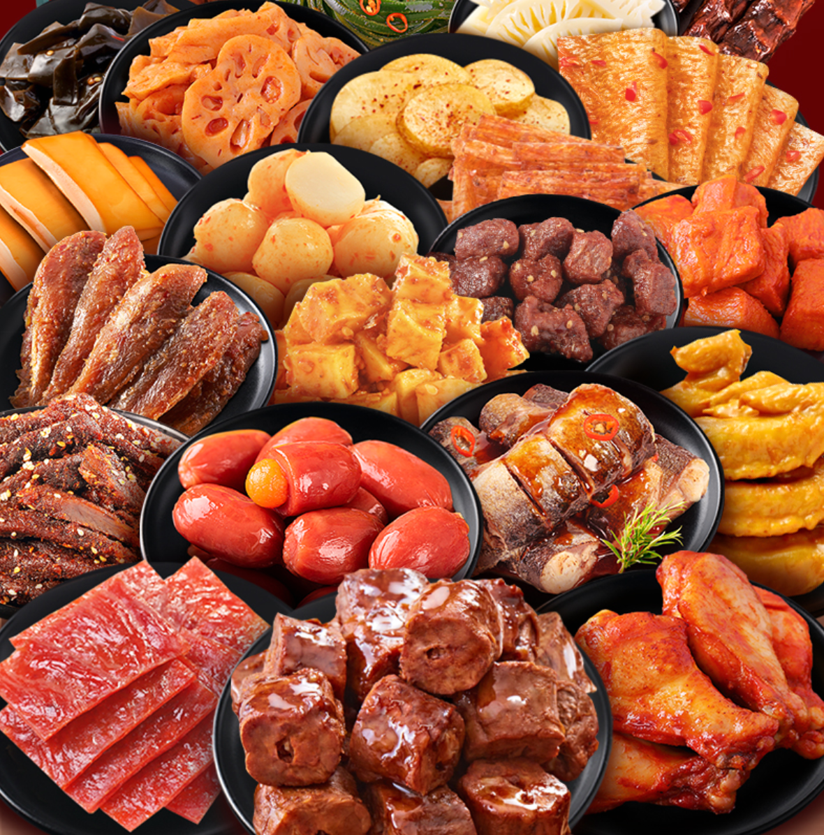 three squirrels 三只松鼠 麻辣零食大礼包 390g