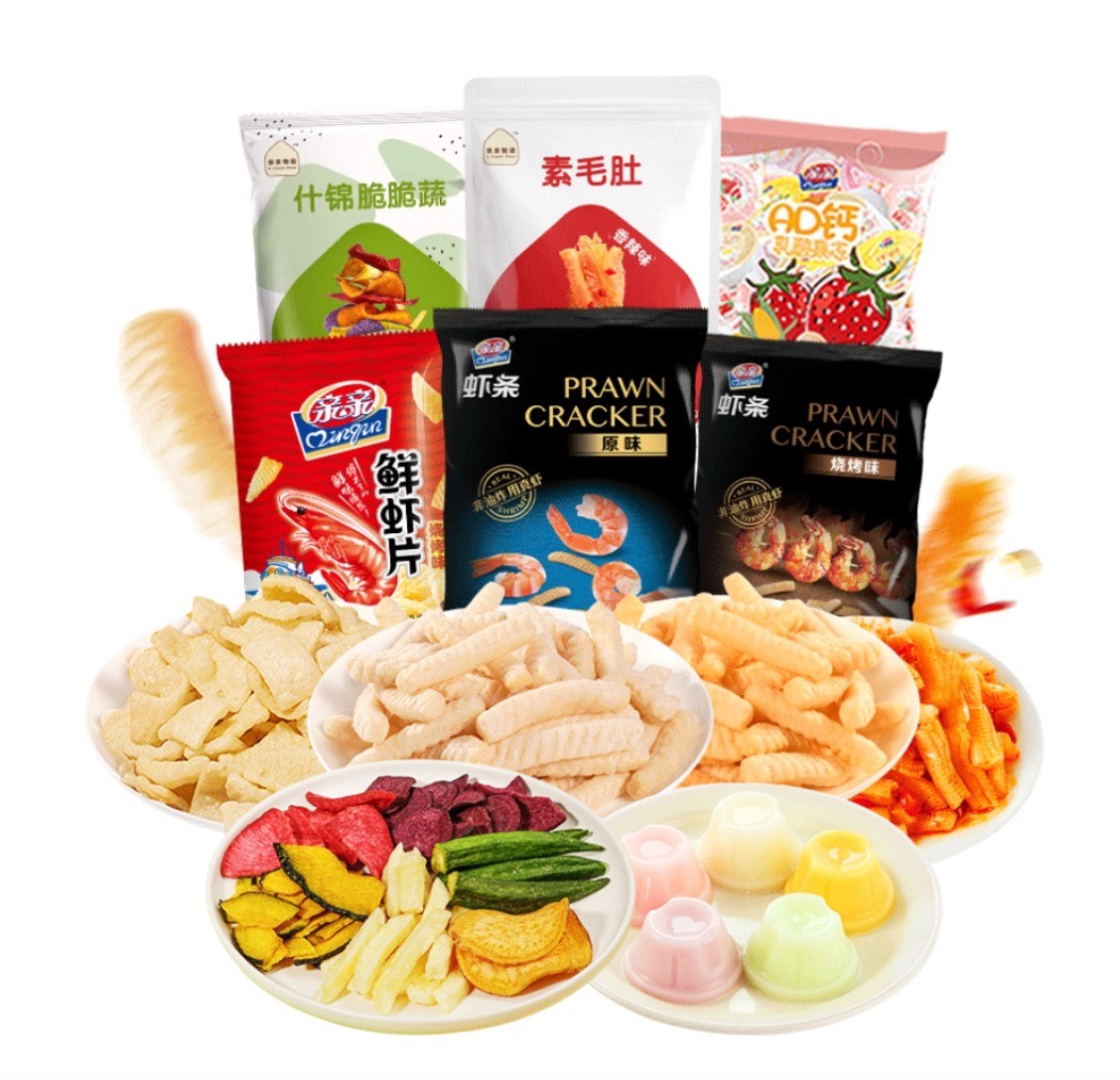 qinqin亲亲低脂零食大礼包830g