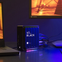 WD/西部数据 1TB固态硬盘 WD_BLACK D50 Game Dock 游戏存储扩展坞 雷电接口 内置NVMe SSD WDBA3U0010BBK
