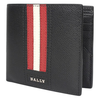 BALLY 巴利 男士黑色牛皮钱包 TRASAI.LT/210 6224893 BLACK 1