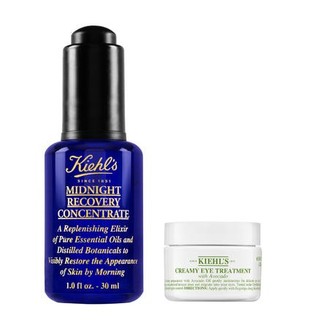 Kiehl's 科颜氏 夜间修护系列夜间面部眼部修护套装 2件套(眼霜14ml+修护精华液30ml)