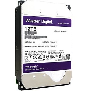 西部数据(WD)紫盘 12TB SATA6Gb/s 256M 监控硬盘(WD121EJRX)