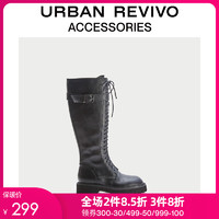 URBAN REVIVO2020冬季新品女士马丁靴AY36BS2N2000 *2件