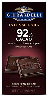 Ghirardelli 巧克力*深色棒，Twilight Delight 72% 可可可，3.5 盎司块 Ghirardelli Chocolate Intense Dark Bar, Sea Salt Soiree, 3.5 Ounce  12份