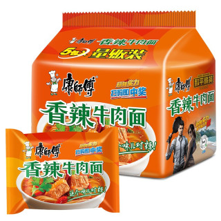 康师傅 香辣牛肉面 香辣味 袋装