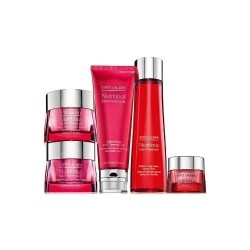 cdf会员购!ESTEE LAUDER 雅诗兰黛 新版鲜活亮彩红石榴五件套(能量水滋润型200ml+面霜50ml+晚霜50ml+眼部凝露15ml+洁面乳125ml)