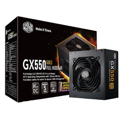 COOLERMASTER 酷冷至尊  80plus金牌认证 全模组ATX电源 550W