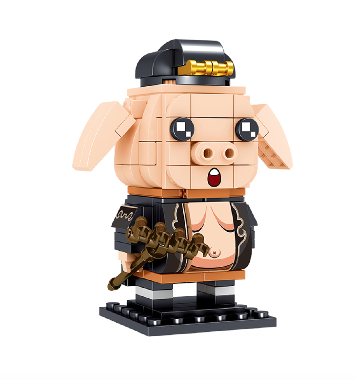 汇奇宝国潮系列猪八戒模型172颗粒