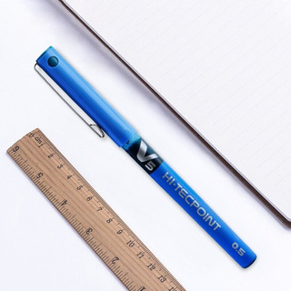 PILOT 百乐 BX-V5 拔帽中性笔 蓝色 0.5mm 12支装