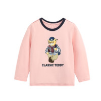 CLASSIC TEDDY 精典泰迪 儿童破色压线长袖卫衣 水粉 110