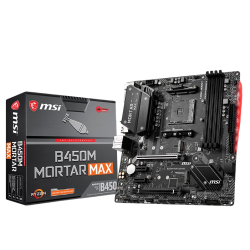 微星（MSI）B450M MORTAR MAX迫击炮 电竞电脑主板 支持3700X/3600X/3600/2600 CPU（AMD B450/Socket AM4）