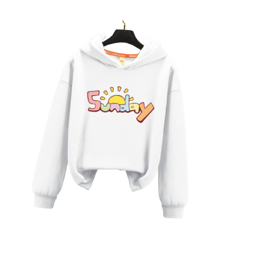 Nan ji ren 南极人 女童印花连帽长袖卫衣 字母款