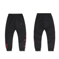 LI-NING 李宁 运动时尚系列 男子运动裤 AKLR015 红黑色 L