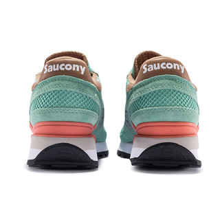 Saucony索康尼 SHADOW ORIGINAL 经典复古运动鞋跑鞋女鞋S1108（38、薄荷绿/浅棕-717）