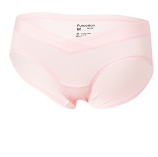Purcotton 全棉时代 孕妇纯棉三角内裤2件装 粉色+水绿繁花 L