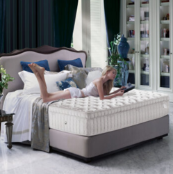 美国金可儿（Kingkoil） 弹簧床垫 加厚万达文华酒店床垫软  席梦思床垫 珍品 白色 1.8*2米*0.34米
