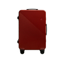 itO   拉杆箱28英寸条纹砖红GINKGO2 PC旅行箱时尚托运行李箱包静音万向轮
