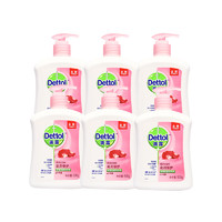 Dettol/滴露洗手液滋润倍护500g*6瓶装补充大桶家庭装泡沫丰富