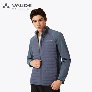 巍德（VAUDE）新款户外运动男款防风保暖90%鹅绒夹绒外套男款外套（XL、深灰）