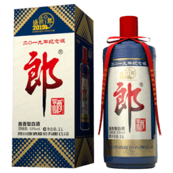 LANGJIU 郎酒 2019年己亥猪年纪念53度酱香型白酒500ml纯粮高度收藏整箱装 53度 500mL 1瓶