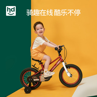 小龙哈彼儿童自行车14寸/16寸3岁-7岁脚踏自行车山地车中大童LB85（16寸、LB85亚光红）