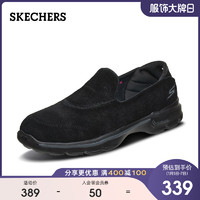 Skechers斯凯奇一脚蹬懒人鞋女士奶奶鞋低帮乐福鞋休闲鞋14035 巧克力色/CHOC 37