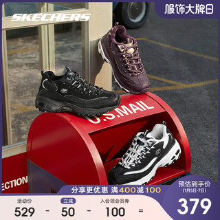 Skechers 斯凯奇 新款熊猫鞋加绒运动鞋老爹鞋女冬 66666078 粉红色/PNK 37.5