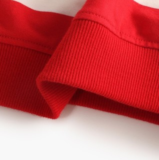 CLASSIC TEDDY 精典泰迪 男童圆领宽条休闲卫衣 大红白条 90