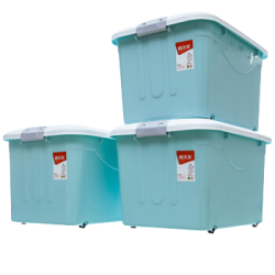Citylong 禧天龙 x-6063 滑轮收纳箱 60L 3个装 *3件