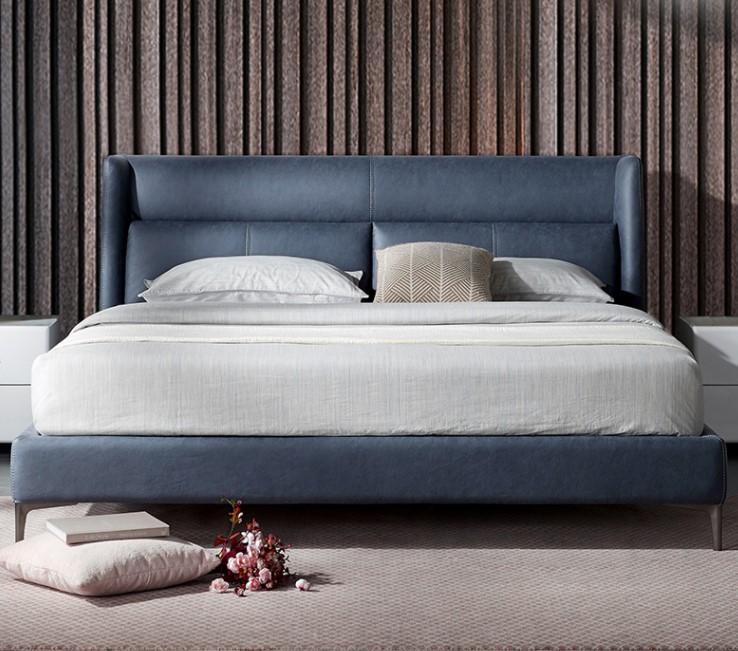 kuka 顾家家居 b505 超纤布双人床 灰色 1.5m床