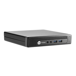 HP 惠普 ProDesk 400 G2 DM 台式机 黑色(酷睿i5-6500、核芯显卡、4GB、500GB SSD、风冷)